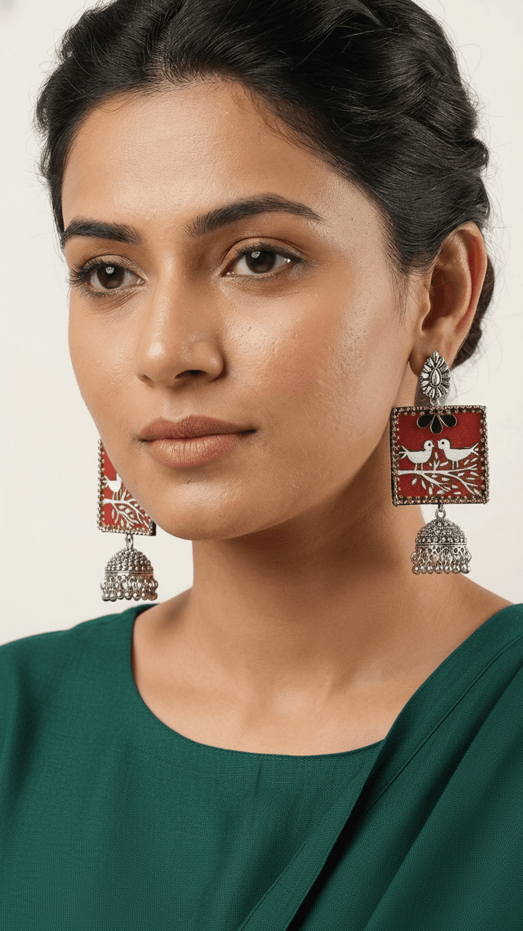Scarlet Songbird Earrings